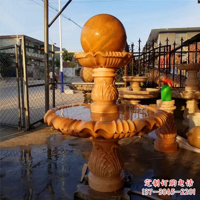 南京小区石雕喷泉塔