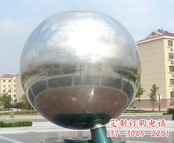 南京校园不锈钢抽象地球仪雕塑