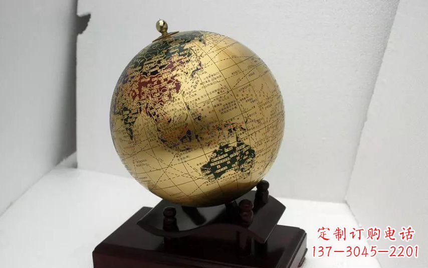 南京校园不锈钢地球仪雕塑 (3)
