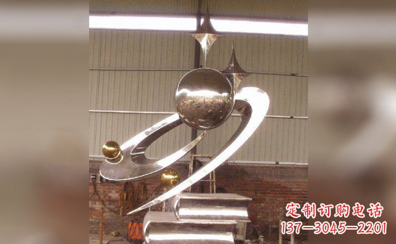 南京校园不锈钢书籍雕塑