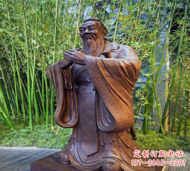 南京校园孔子行教像铜雕