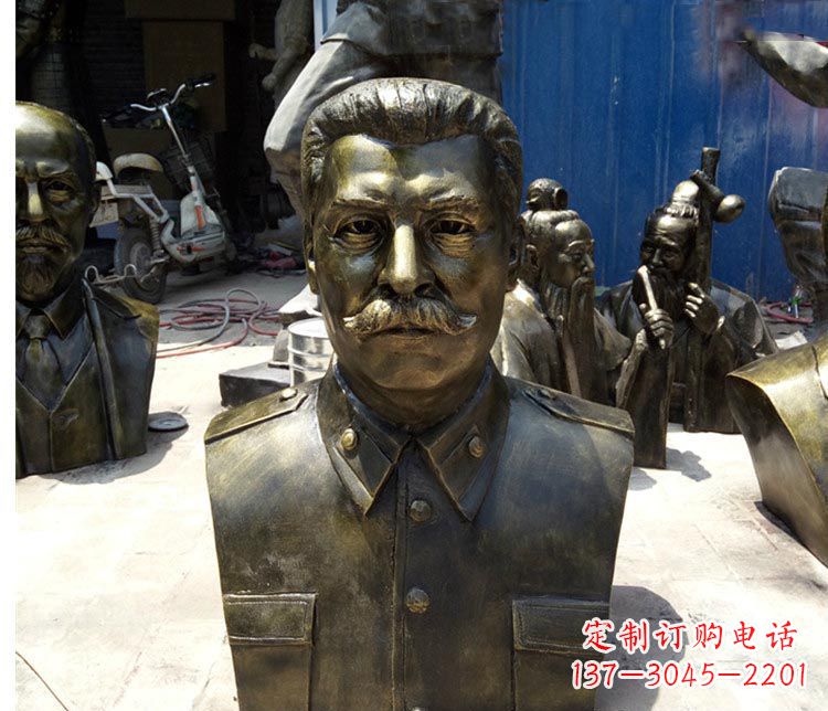 南京校园名人斯大林胸像铜雕