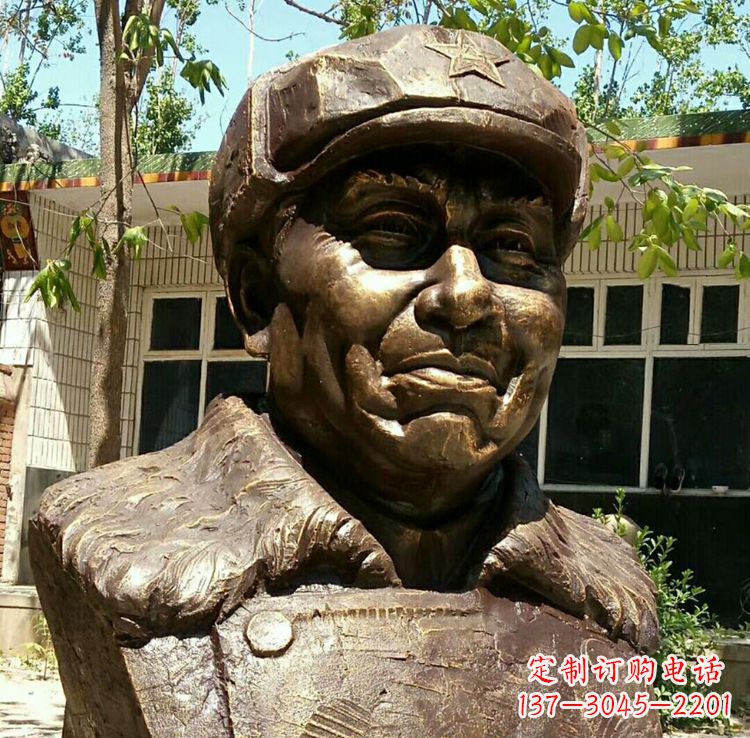 南京校园名人朱德胸像铜雕