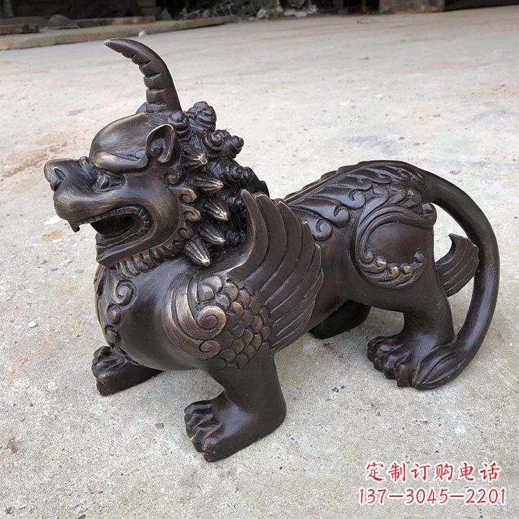 南京獬豸纯铜铸造雕塑