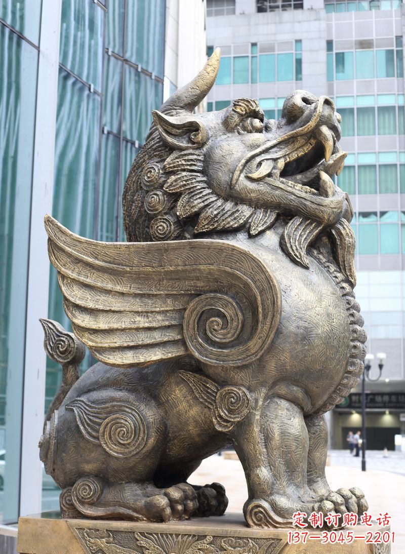 南京獬豸古代神兽铜雕