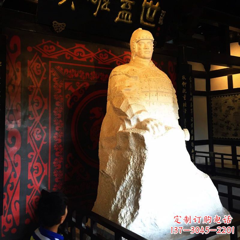 南京英雄盖世楚霸王石雕像