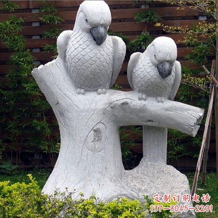 南京鹦鹉大理石雕塑