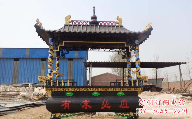 南京有求必应香炉寺庙铜雕