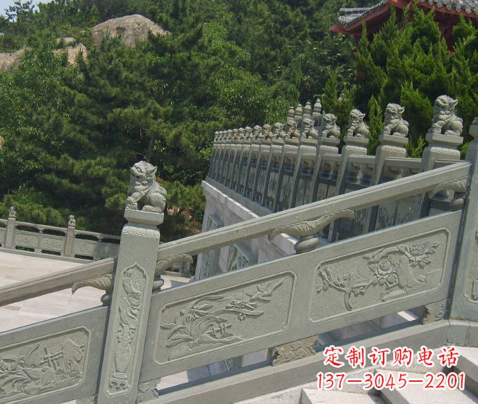 南京园林仿古石栏板景观石雕 (4)