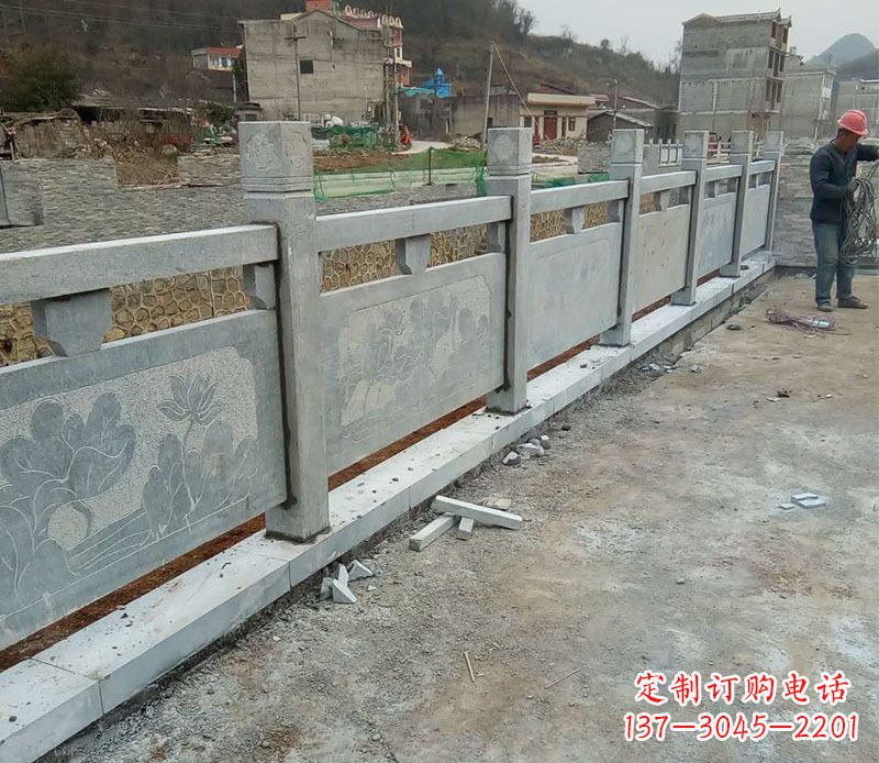 南京园林仿古石栏板景观石雕 (5)