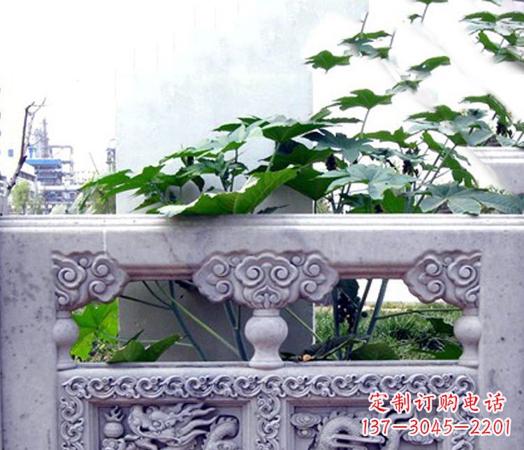南京园林仿古石栏板景观石雕 (6)