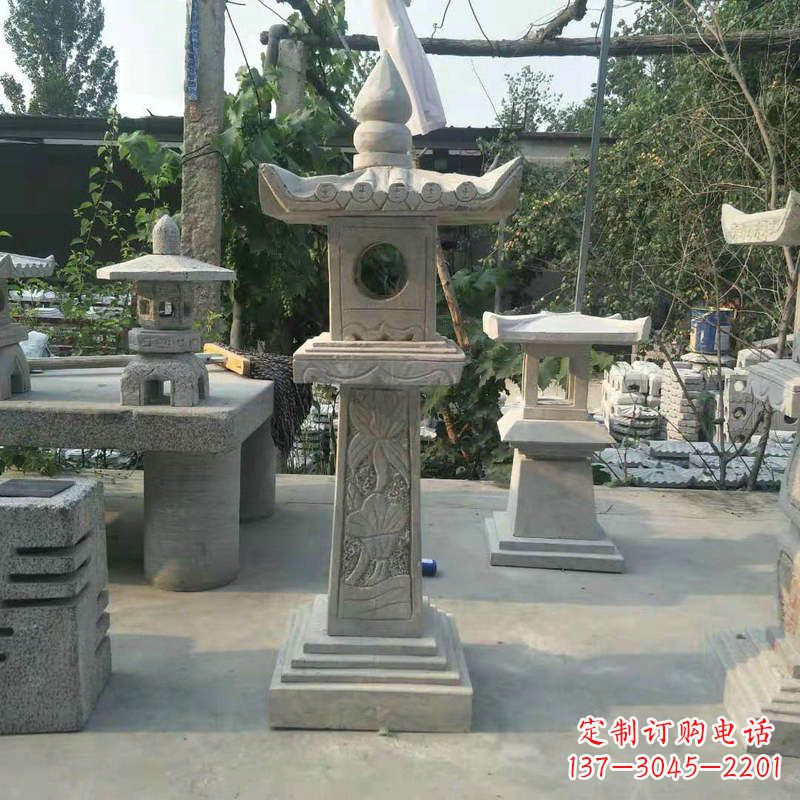 南京园林仿古做旧中式石灯