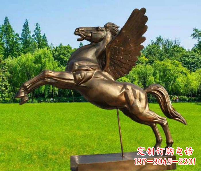 南京园林飞马铜雕