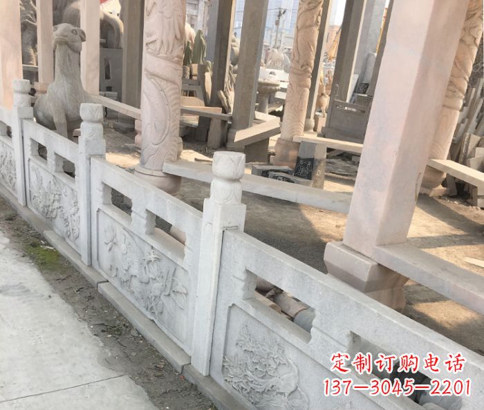 南京园林景观大理石浮雕栏板石雕