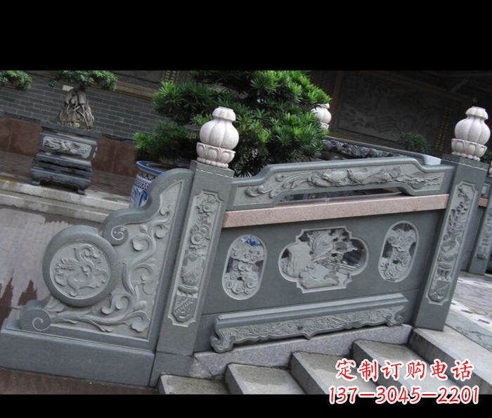 南京园林景观大理石栏板雕塑 (6)