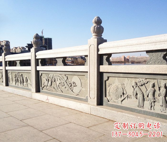 南京园林景观大理石栏板石雕 (8)