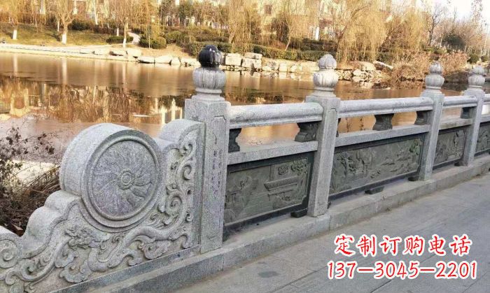 南京园林景观大理石栏板石雕 (10)