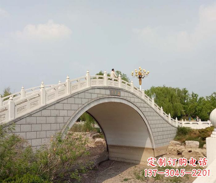 南京园林景观大理石桥栏板石雕 (6)
