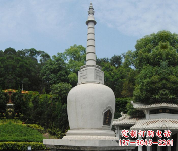 南京园林景观大理石舍利塔石雕