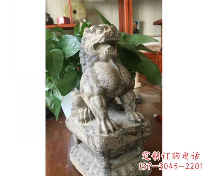 南京园林景观大理石狮子石雕