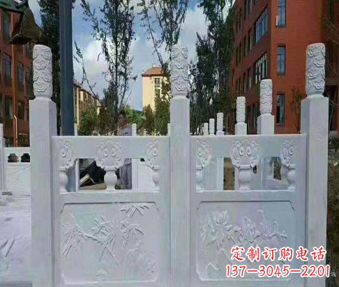 南京园林景观大理石桥栏板石雕_2