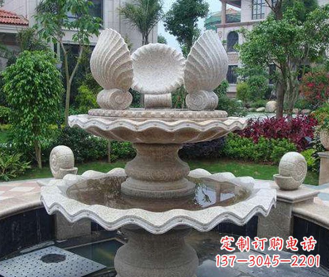 南京园林景观多层喷泉石雕