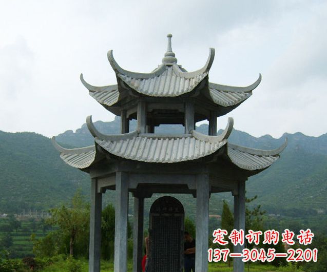 南京园林景观仿古凉亭石雕
