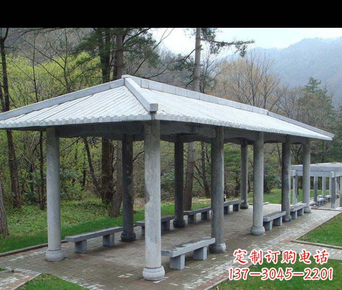 南京园林景观仿古石雕长廊