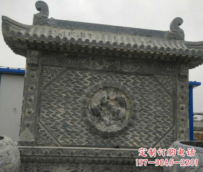南京园林景观仿古石雕影壁