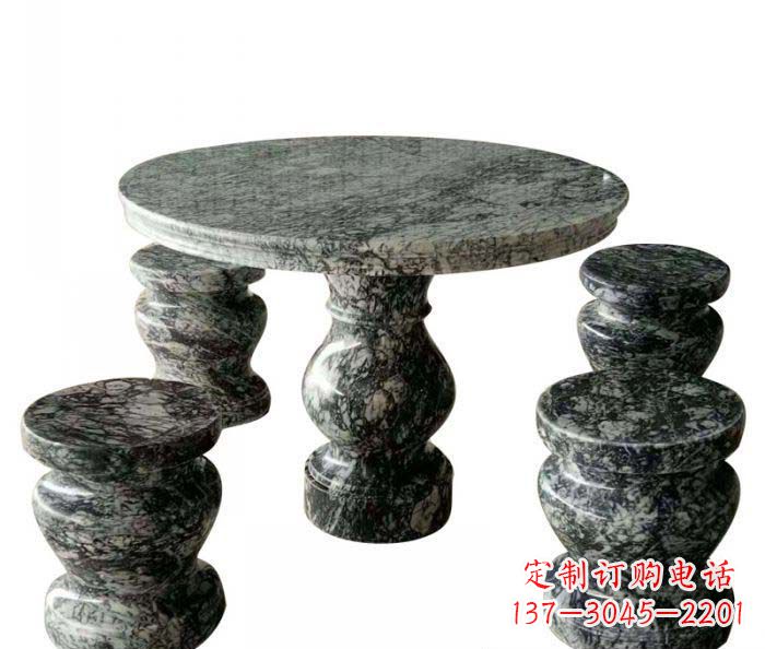 南京园林景观圆形石桌凳