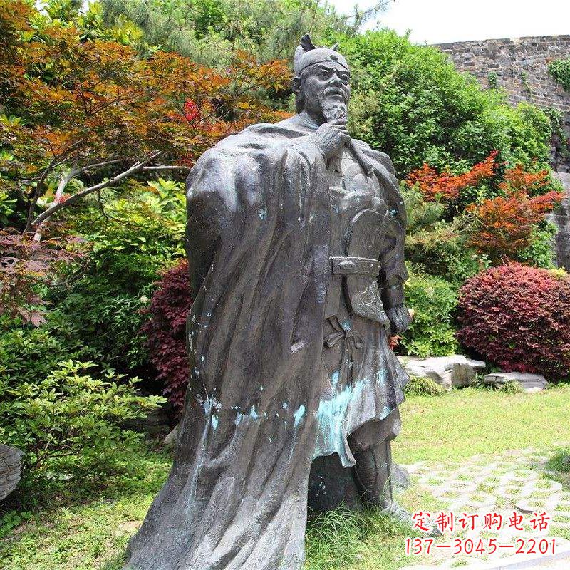 南京园林历史人物明太祖朱元璋雕塑