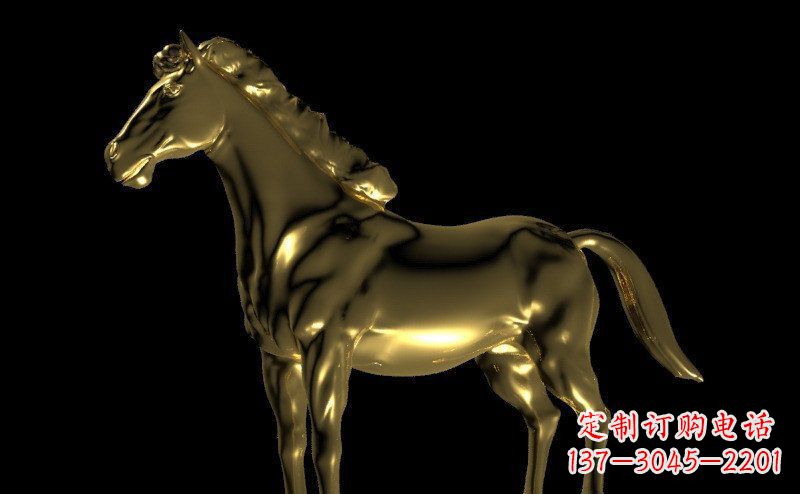 南京园林马动物景观铜雕