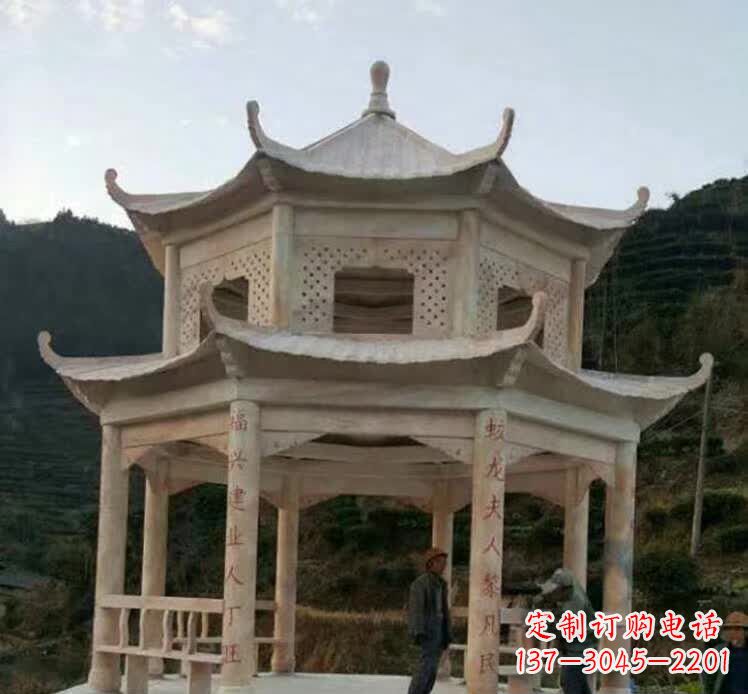 南京园林石雕凉亭