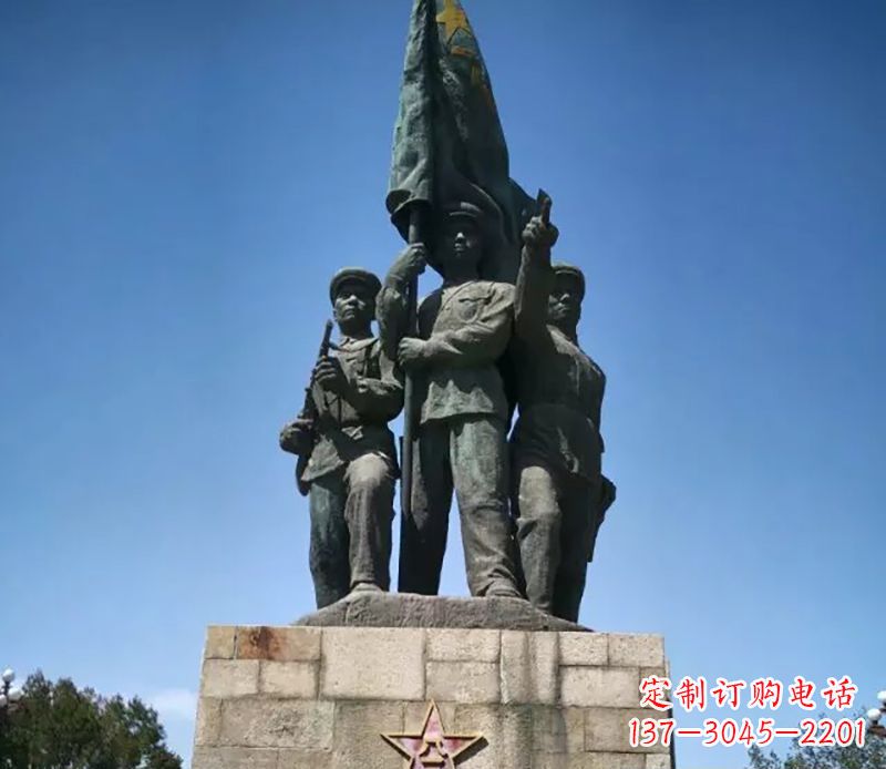 南京战士革命广场铜雕