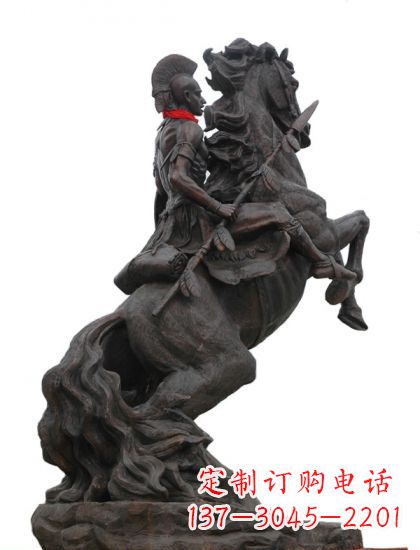 南京战士与马 铸铜雕塑