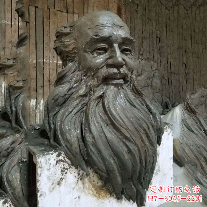 南京张大千头像雕塑泥稿
