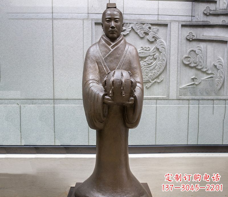 南京张衡科学家 人物铜雕