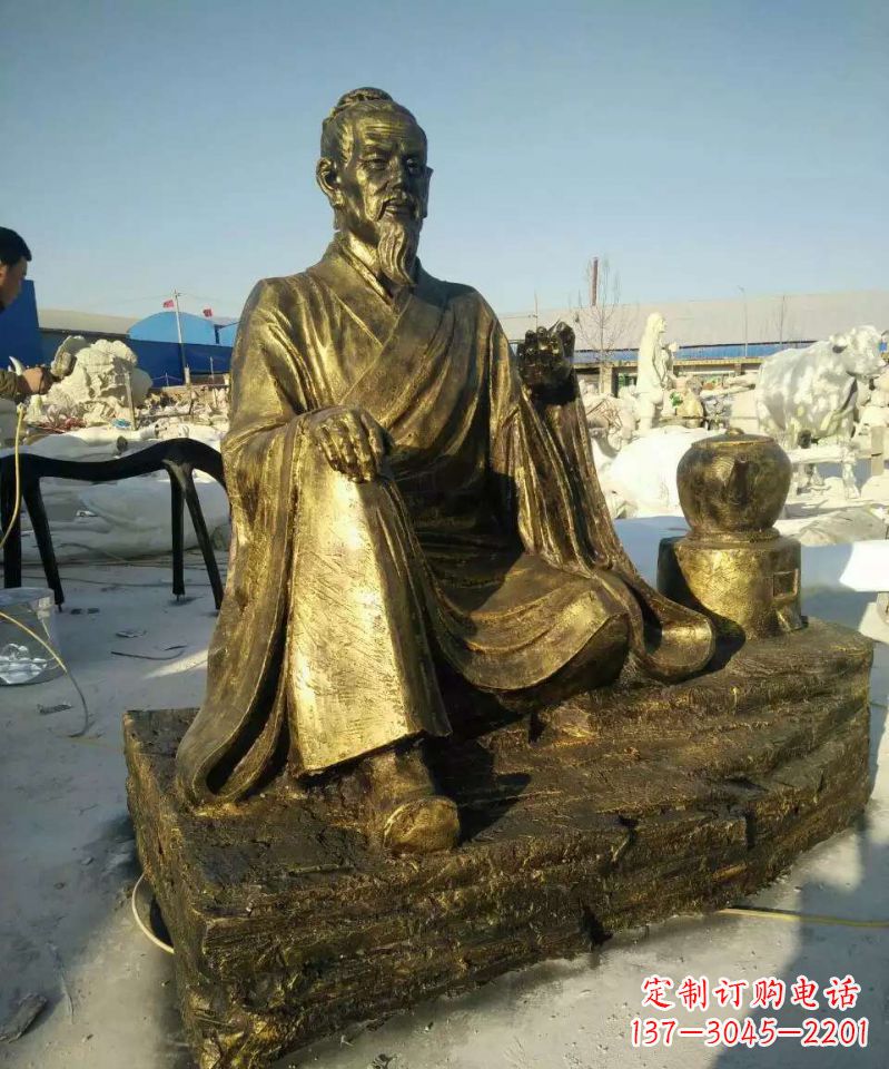南京张仲景人物铜雕