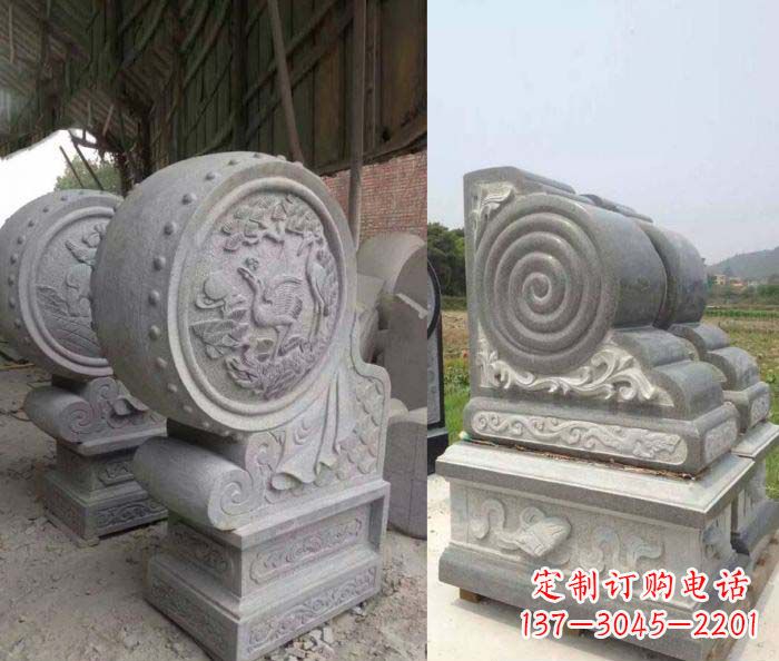 南京招财抱鼓石大理石门墩