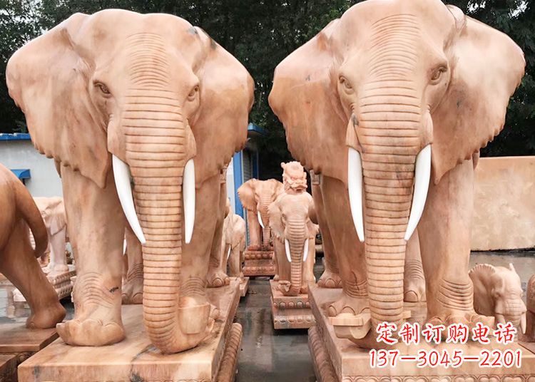 南京招财大象石雕
