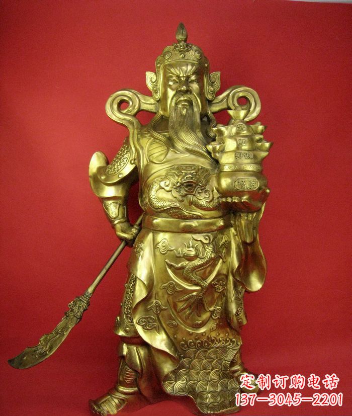 南京招财关公铜雕