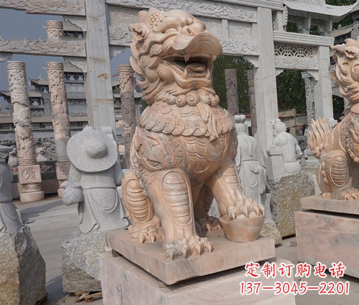 南京招财瑞兽麒麟石雕 (3)
