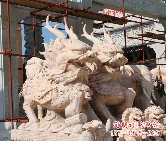 南京招财瑞兽麒麟石雕