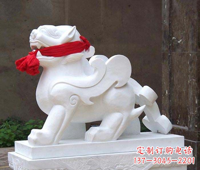 南京招财神兽汉白玉貔貅石雕