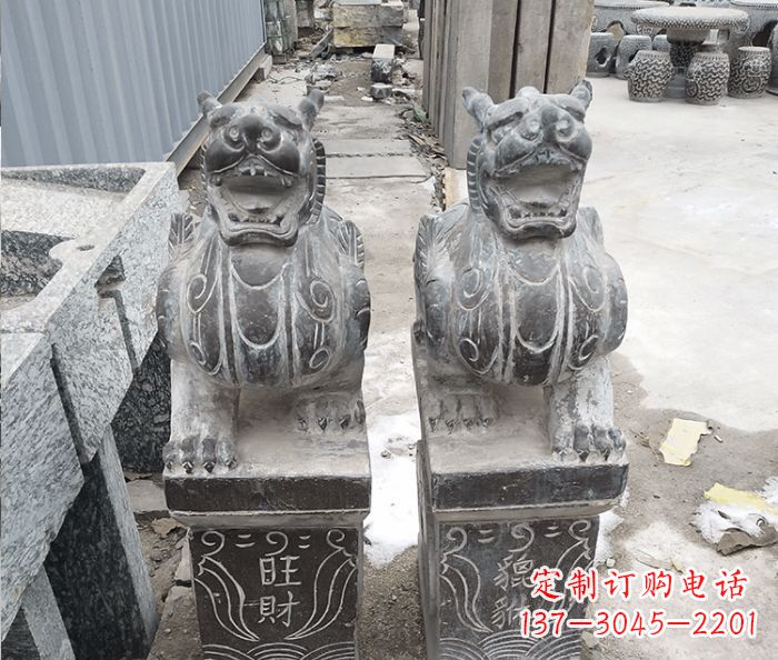 南京招财神兽貔貅石雕 (2)