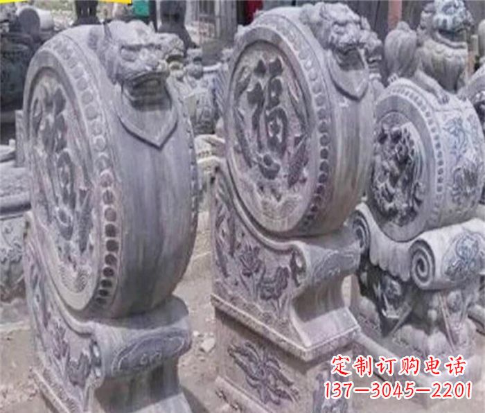 南京招财石门墩仿古抱鼓石