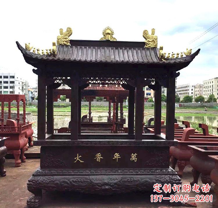 南京招财香炉铜雕