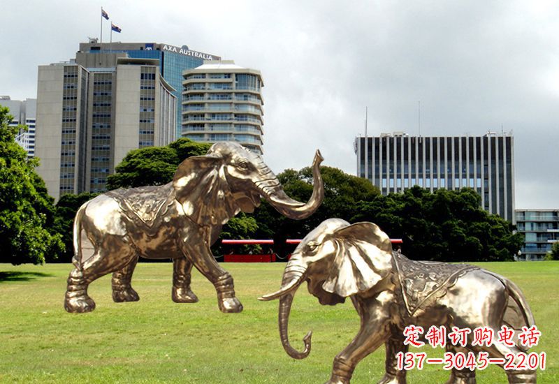 南京招财镇宅大象铜雕