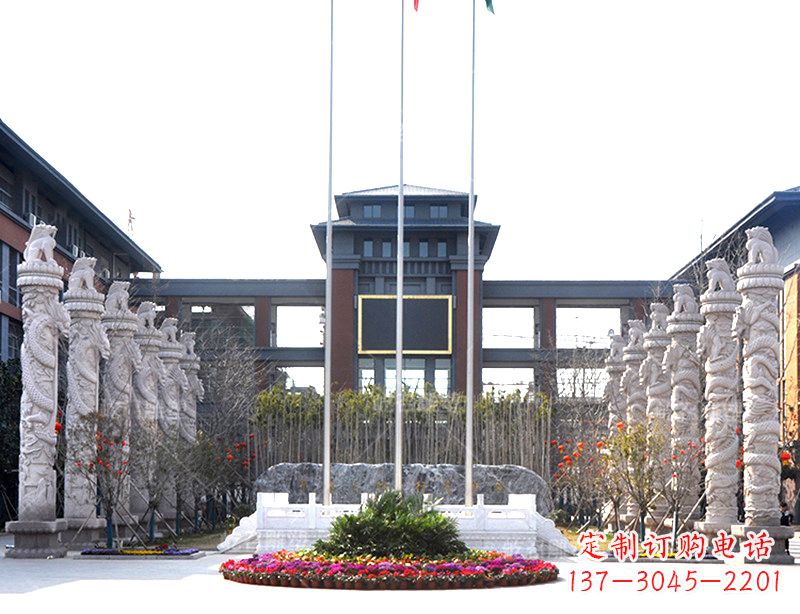 南京中国华表雕塑-校园园林广场景观装饰雕塑