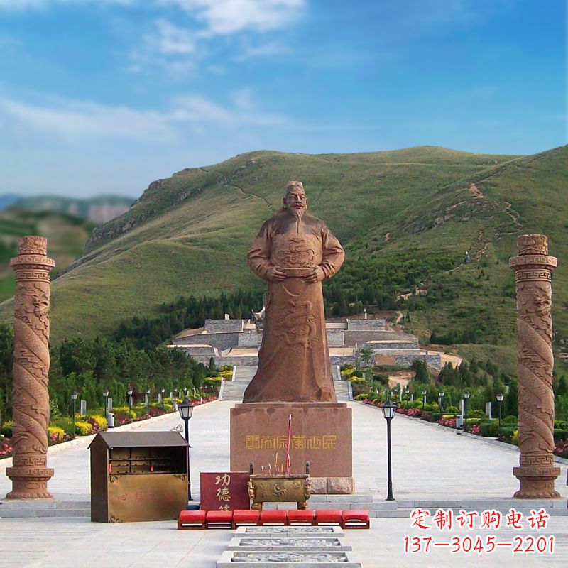 南京中国历史名人大型李世民景观雕塑